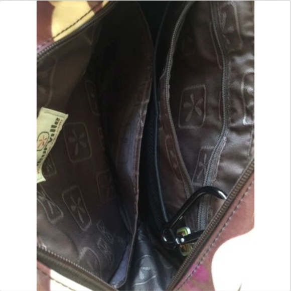 FLEURVILLE Leaf Pattern Small Shoulder Diaper tote - Picture 2 of 7